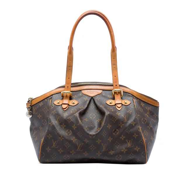 Brown Louis Vuitton Monogram Tivoli GM Shoulder Bag in Brown Coated canvas from Designer Revival