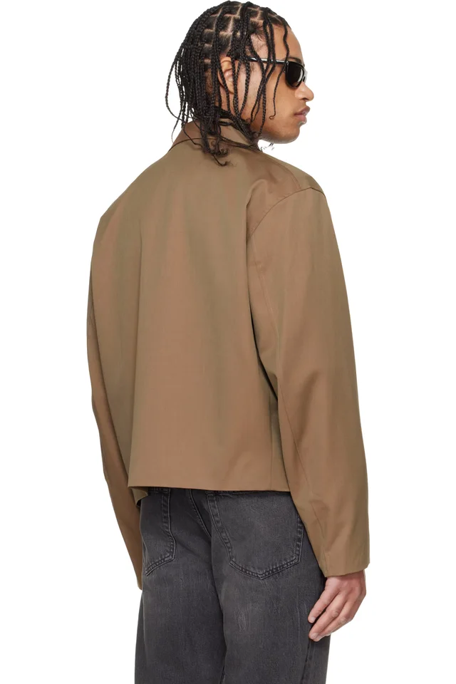 OUR LEGACY Brown Mini Jacket, photo 3 of 4 from SSENSE