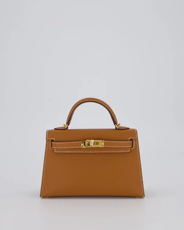 Hermès Mini Kelly II 20 Bag in Gold Epsom leather from Sellier, photo 2 of 2