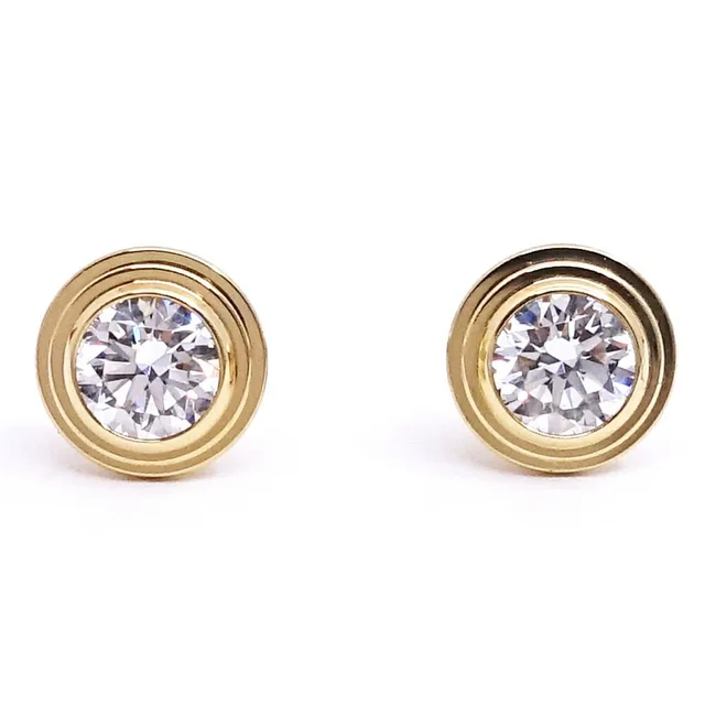 Cartier 18K Yellow Gold d'Amour Earrings MM in Yellow from The Reluxe