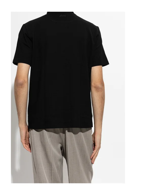 Brioni Embroidered Logo Polo Shirt, photo 2 of 4 from SENSER