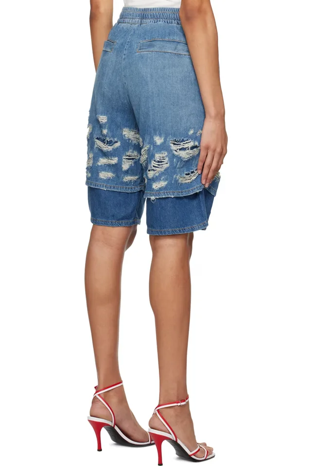 Diesel Blue D-Horty Shorts, photo 3 of 3 from SSENSE