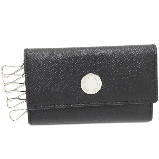 Bvlgari Grained Calf Leather Key Case in Calfskin from LuxUness