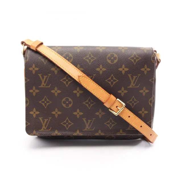 Louis Vuitton Shoulder Bag Musette Tango Short Strap Canvas Leather in Canvas from The Reluxe