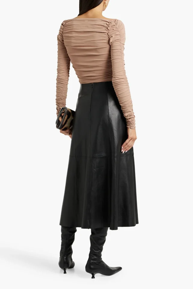 Khaite Tala Ruched Stretch-Jersey Top, photo 3 of 4 from THE OUTNET