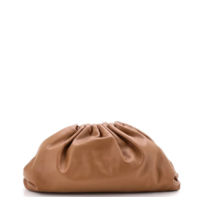 Bottega Veneta The Pouch Leather in brown|red Leather from Rebag