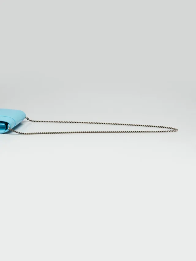 Balenciaga Azur Calfskin Leather Hourglass Chain Crossbody Bag in Calfskin from Yoogis, photo 6 of 10