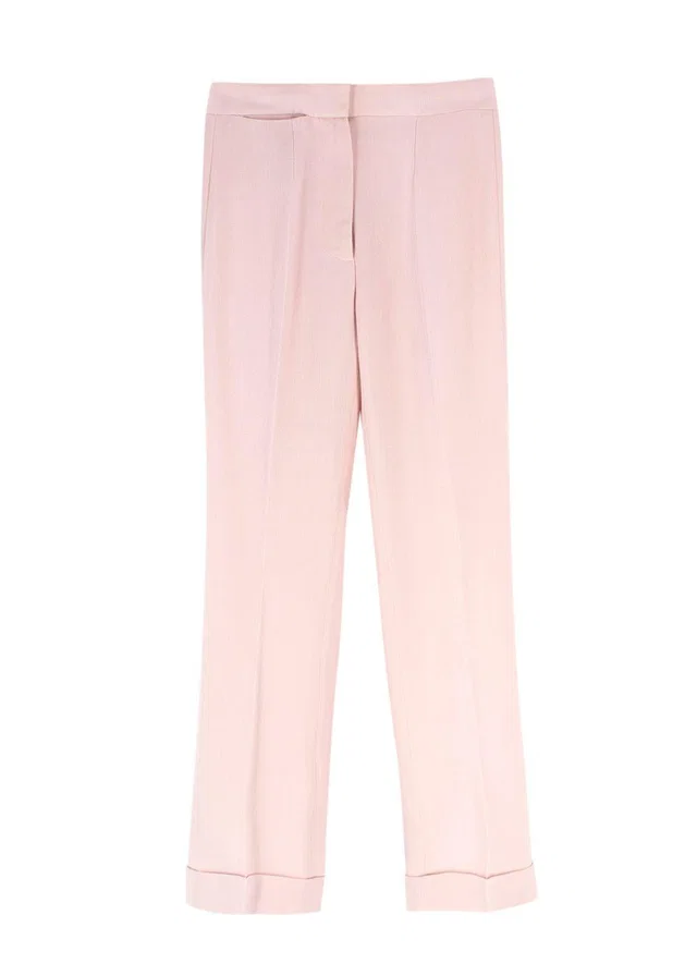 Stella McCartney Dusty Pink Tailored Trousers in Pink from HEWI