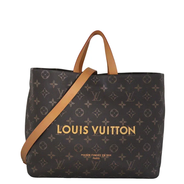 Louis Vuitton Shopper Tote MM Monogram Leather in Leather from Luxe.It.Fwd