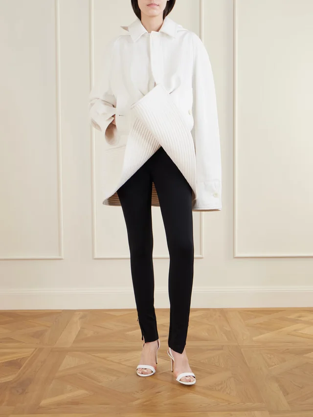 JEAN PAUL GAULTIER Bob Marine hooded folded denim jacket in White, photo 2 of 2 from NET-A-PORTER (Canada)