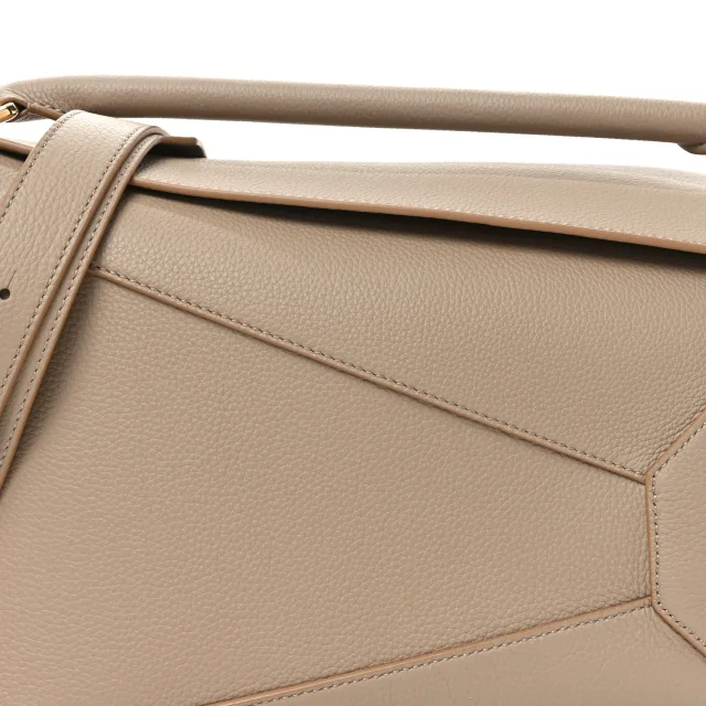 Loewe Large Puzzle Edge Bag Sand in Calfskin from FASHIONPHILE, photo 7 of 10