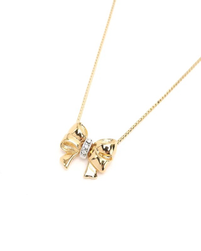 Saint Laurent Bow Necklace from A Retro Tale, photo 3 of 4