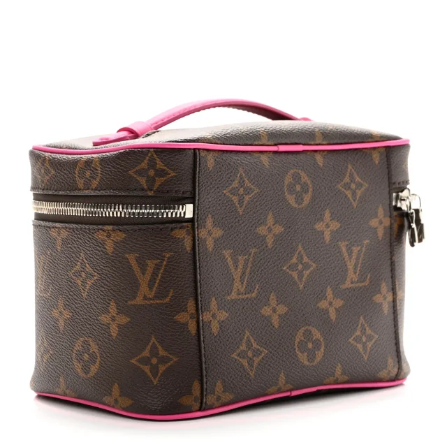 Louis Vuitton Monogram Macassar Nice Mini Fuchsia in Pink Coated canvas from FASHIONPHILE, photo 3 of 6
