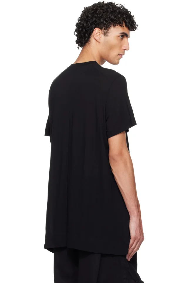 Julius Black Numinous Print Flare T-shirt, photo 3 of 4 from SSENSE