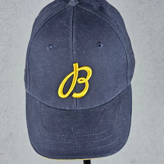 Breitling Hat Men Os Blue 1884 Logo Organic Cotton Leather Strap Baseball Cap in blue Leather from Poshmark
