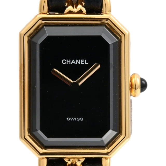 Chanel Première M H0001 Quartz Black/Gold in Black from VINTAGE QOO TOKYO, photo 2 of 9