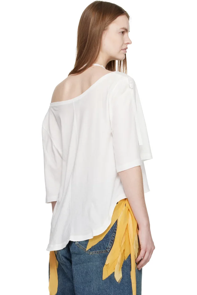 UNDERCOVER White Strap T-shirt, photo 3 of 4 from SSENSE