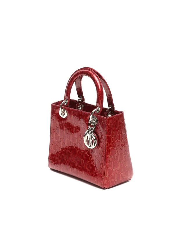 Medium Lady Dior Patent Bag in Patent leather from A Retro Tale, photo 2 of 10