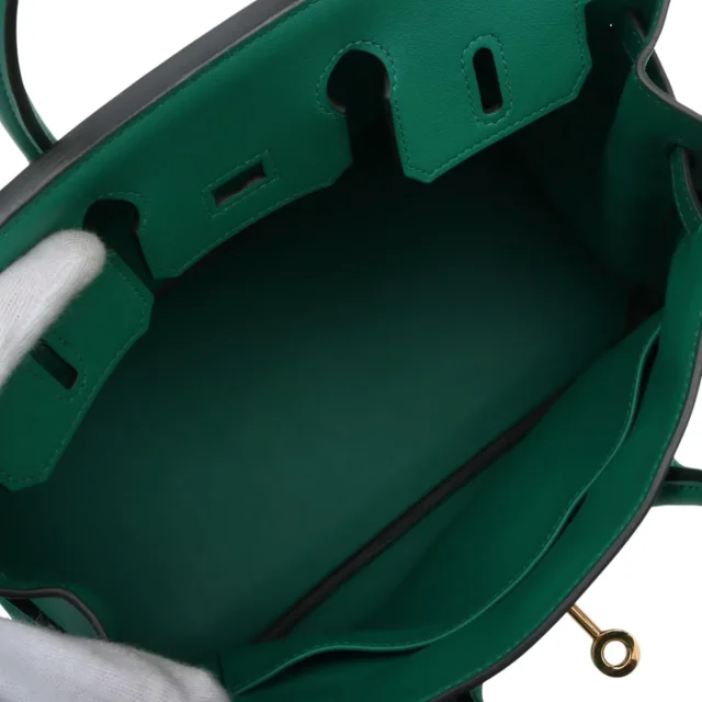 Hermès 2017 Birkin 25 Mint in Swift leather from VINTAGE QOO TOKYO, photo 8 of 16