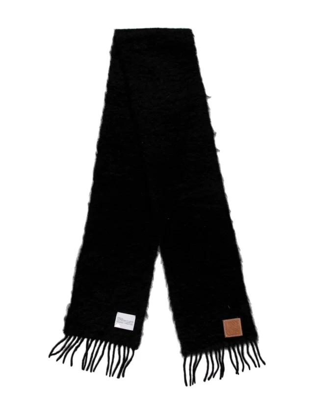 Loewe Mohair Scarf in black from The RealReal