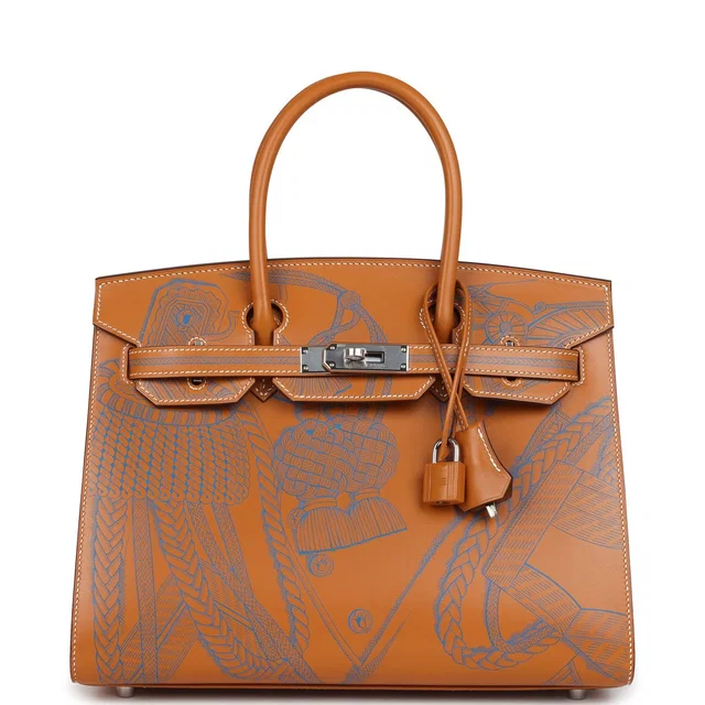 Hermès Birkin Sellier 30 "Zouaves Et Dragons" Naturel Sable Butler Palladium Hardware in Beige Calfskin from Madison Avenue Couture