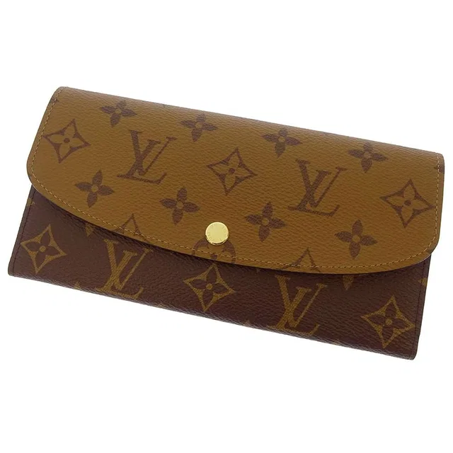 Louis Vuitton Portefeuille Emilie NoirM82157 Monogram/ Reverse Canvas in Canvas from GALLERY RARE