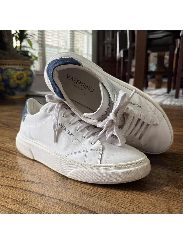 Valentino Garavani “Benny” White Leather Sneakers Made In Italy in white Leather from Poshmark