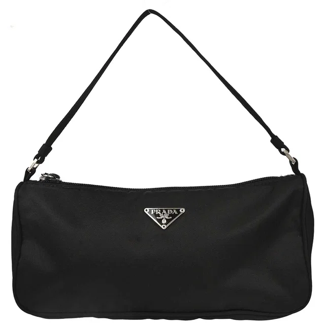 Prada Black Nylon Handbag in Black Nylon from AMORE Vintage Tokyo