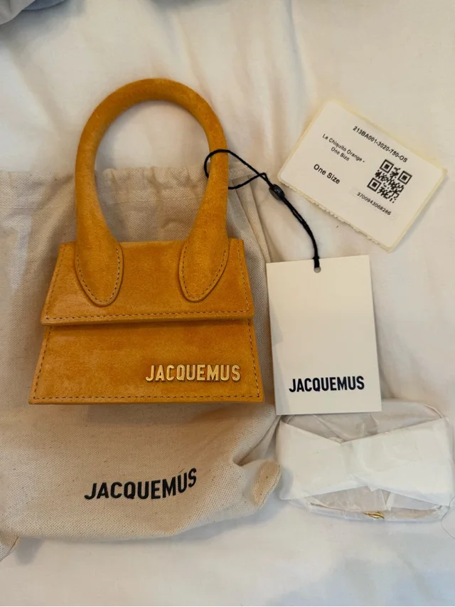 Jacquemus Le Chequito Orange Suede Bag in orange Suede from Poshmark