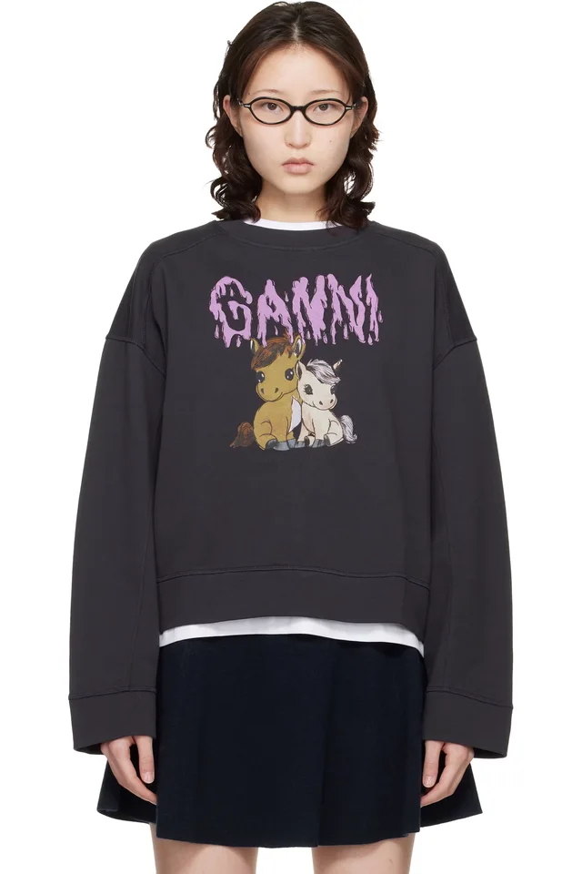 Black Isoli Jersey Sweatshirt