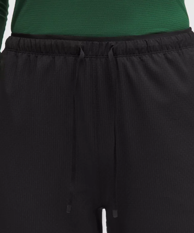 lululemon Textured Mesh High-Rise Running Pant in Black, photo 4 of 8 from lululemon