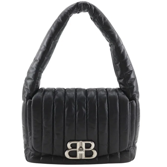 Balenciaga Monaco Calf Shoulder Bag in Leather from LuxUness