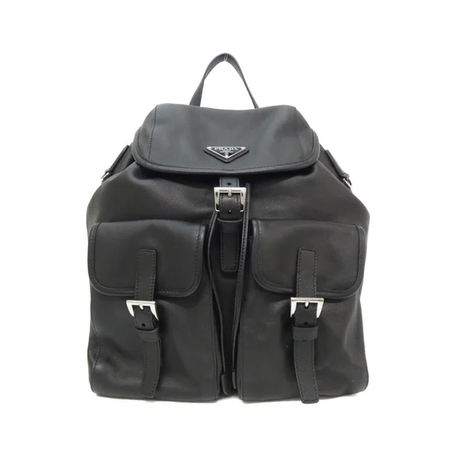 Prada 1BZ811 Backpack in NERO / SILVER metal fittings NAPPA CALF from KOMEHYO
