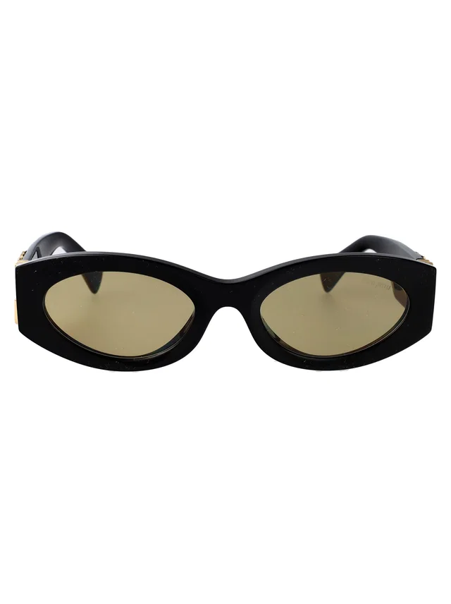 Miu Miu 0mu Black Acetate Sunglasses in Black from HEWI