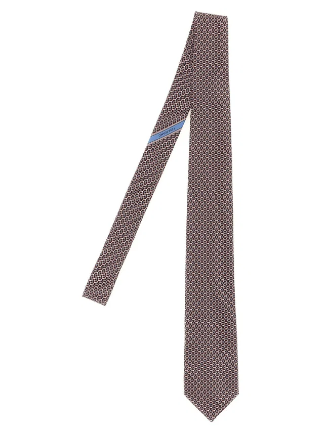 Ferragamo Chapeau Necktie — Wine Pure Silk Neckties in Burgundy Silk from HEWI
