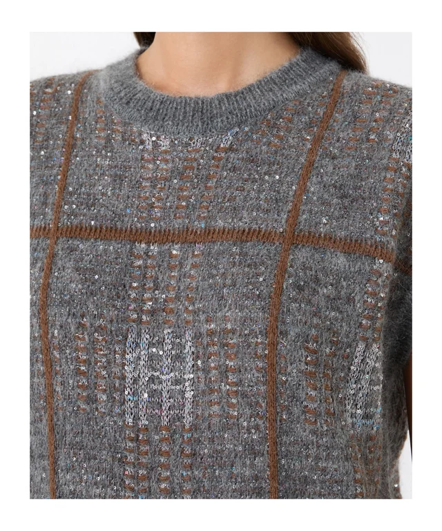 Max Mara Wool, mohair and cashmere gilet - Medium grey, photo 5 of 5 from SENSER