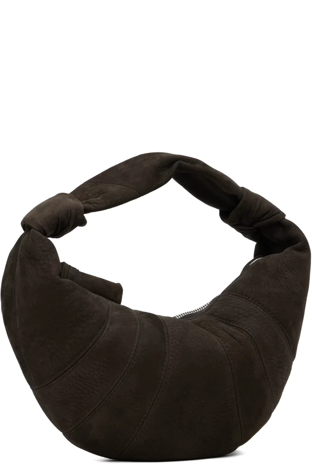 LEMAIRE Brown Mini Fortune Croissant Bag, photo 2 of 4 from SSENSE