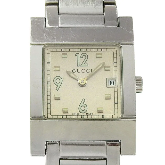 Gucci Stainless Steel Quartz Analog Display Silver Dial Watch in Silver from The Reluxe