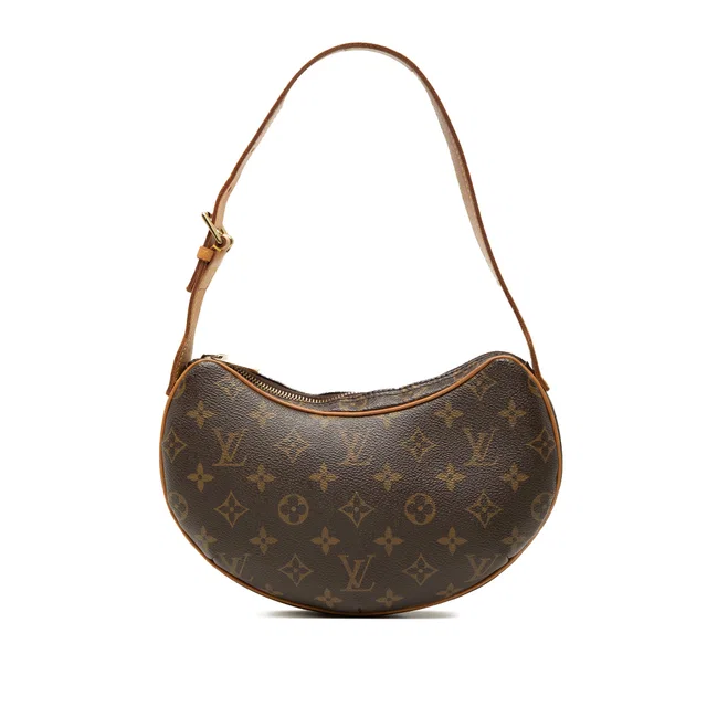 Brown Louis Vuitton Monogram Croissant PM Hobo Bag in Brown Coated canvas from Designer Revival, photo 1 of 1