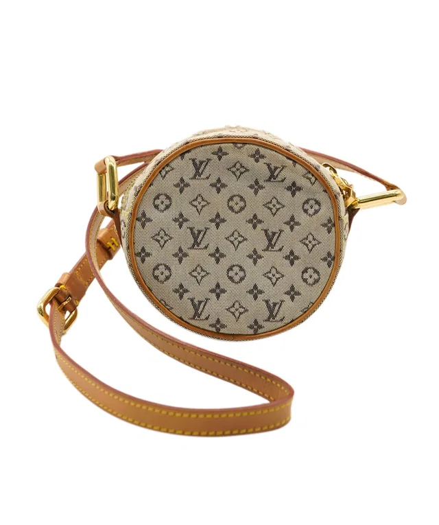 Louis Vuitton Grey/Blue Mini Lin Jeannie PM Crossbody Bag in Blue Canvas from Luxury Promise