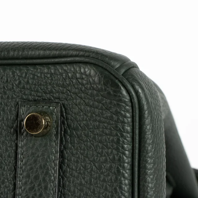 Hermès Birkin 35 Vert Foncé Togo GHW in Green Togo leather from Labellov, photo 11 of 12