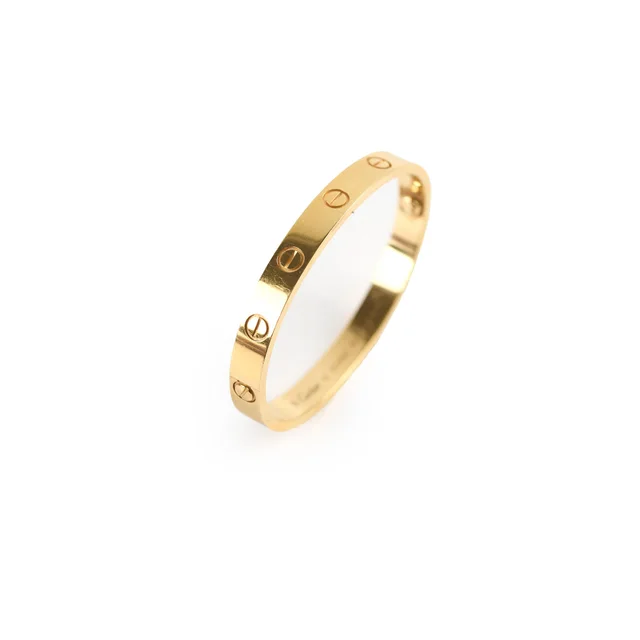 Cartier Classic Model Love Bracelet Size 15 Yellow Gold in Yellow from The Purse Affair