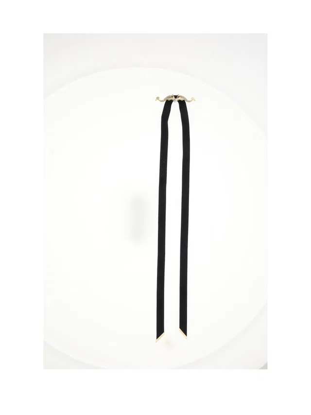 Dior Arabesque Choker — Gold Polyester Necklaces in Gold from HEWI