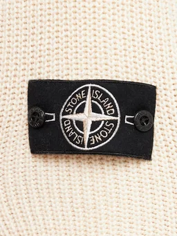 Stone Island Zip Cardigan with High Neck in 70% Recycled Cotton, 30% Cotton, photo 5 of 5 from LUISAVIAROMA