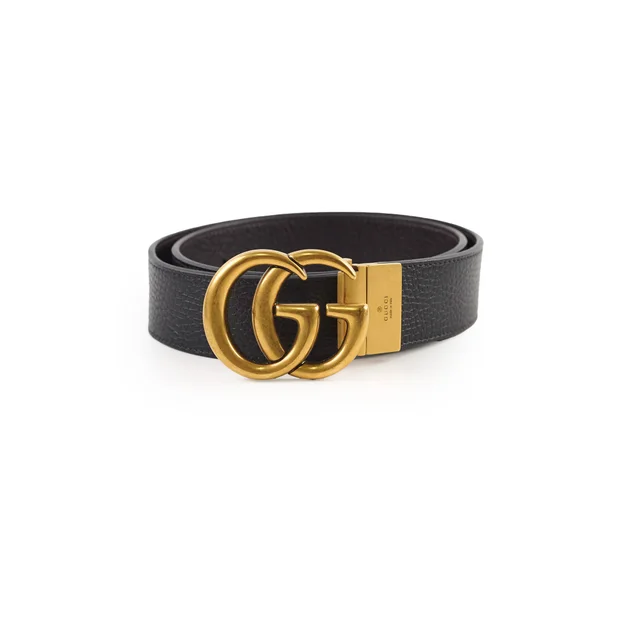 Gucci Marmont Belt Black Size 80 in Black Leather from The Purse Affair