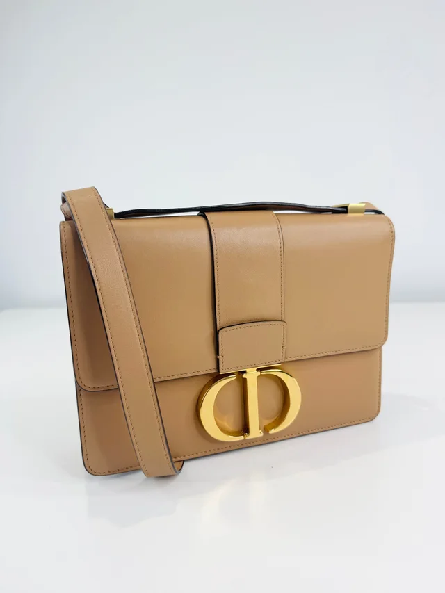 Dior 30 Montaigne Box Bag in Leather from Edit Second Hand