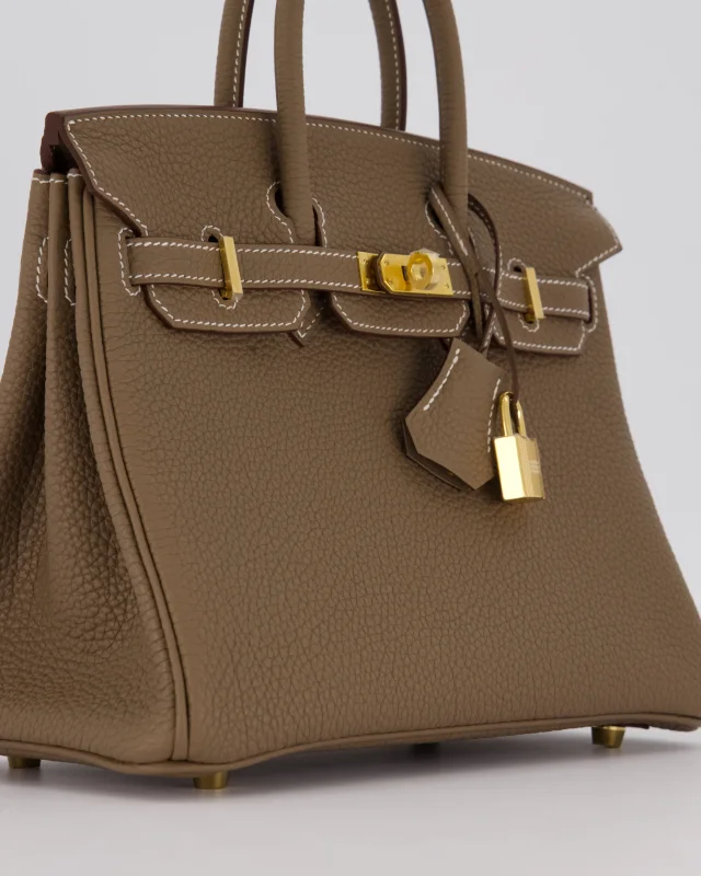Hermès Birkin 25 Retourne Bag in Taupe Togo leather from Sellier, photo 11 of 12