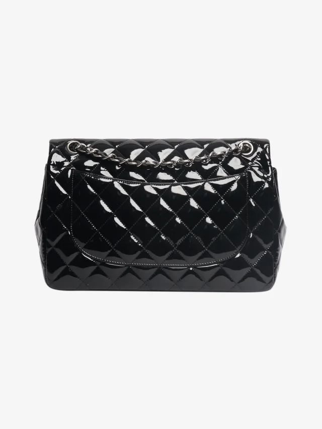 Chanel Black 2013 jumbo patent leather Classic Double Flap bag in Black Patent leather from Sign of the Times, photo 3 of 8