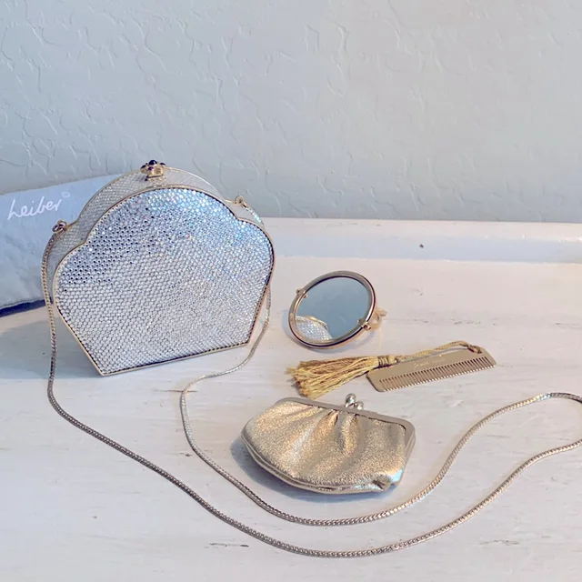 Judith Leiber handbags in gold from Poshmark