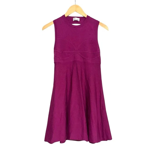 REDValentino Fit And Flare Purple Knit Sleeveless Mini Dress in pink|purple from Poshmark
